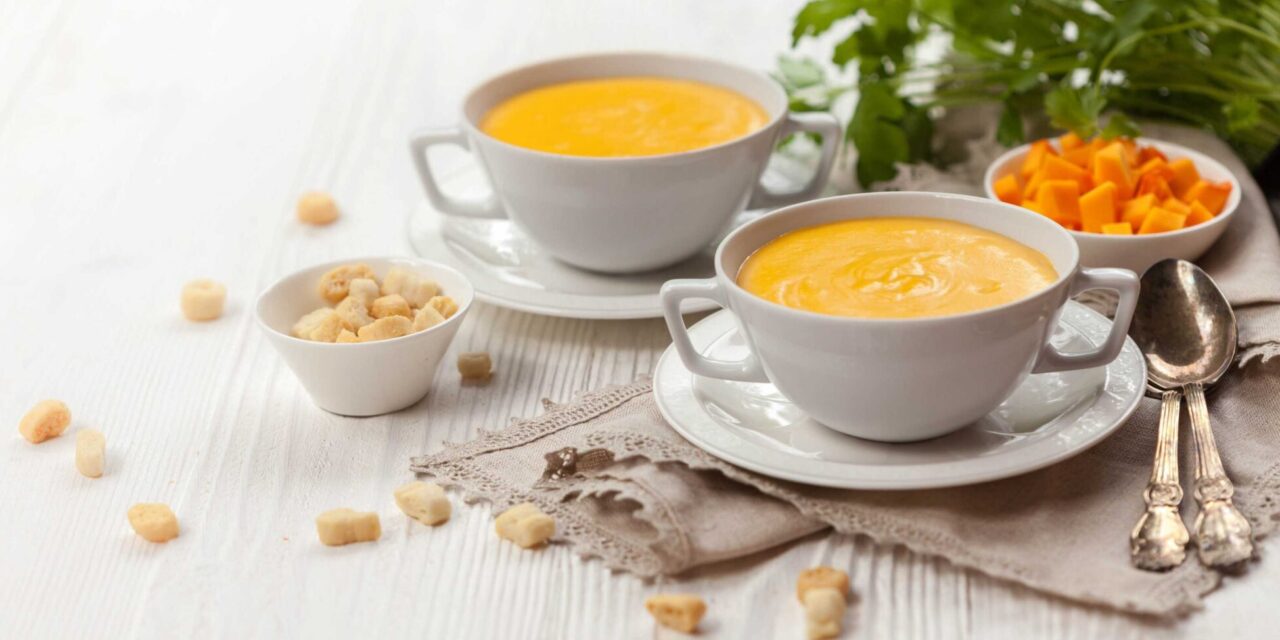 Крем-суп из тыквы с картофелем