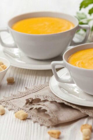 Крем-суп из тыквы с картофелем