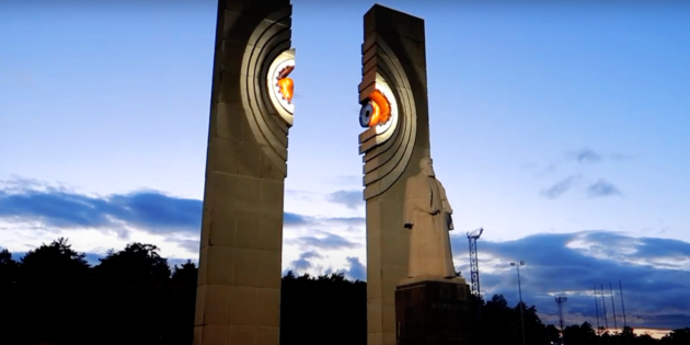 Sights of Chelyabinsk: Monument to Kurchatov
