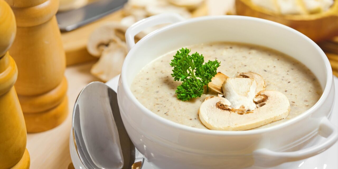 Крем-суп из шампиньонов с картофелем