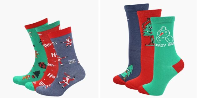 Подарки для «Тайного Санты»: новогодние носки