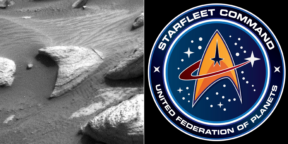 Ровер NASA нашёл на Марсе символ Звёздного флота из сериала Star Trek
