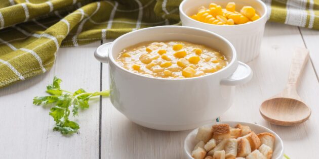 Крем-суп с кукурузой: рецепт