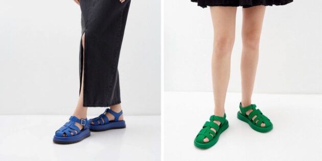 Sandals will help you create a kidcore style look.