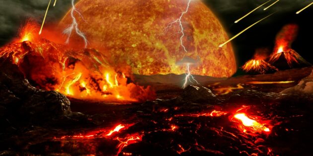 История Земли: катархей — магма, громадная Луна и горячая атмосфера