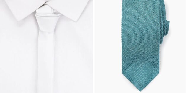 Men's fashion 2024: tie and shirt of the same color