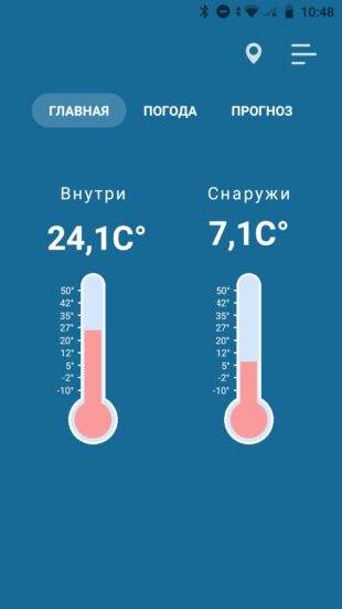 Онлайн-термометр «Термометр для помещения»