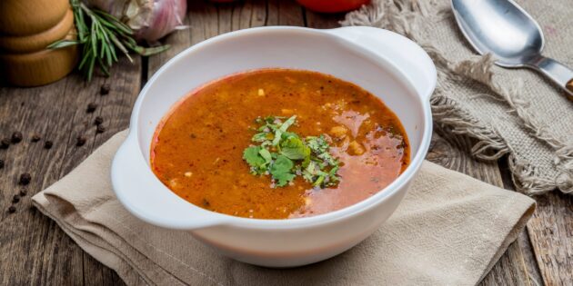 Постный суп харчо: рецепт