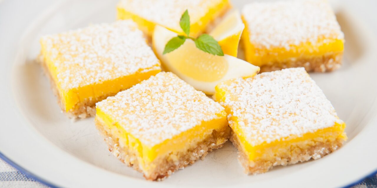 Лимонные ПП-пирожные с овсяной мукой
