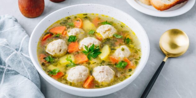 Как сварить вкусные супы с мясными фрикадельками