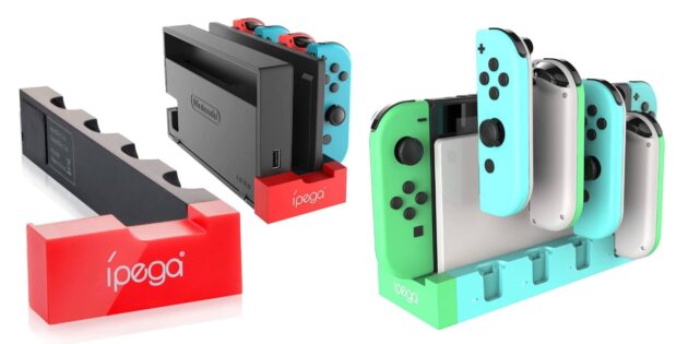 Аксессуары для Nintendo Switch: зарядная станция для четырёх джойконов