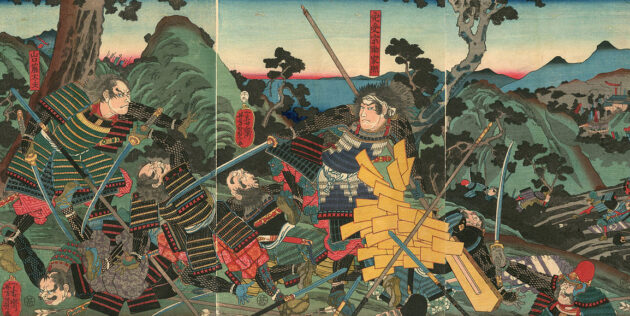 Лучники кланов ниндзя Ига и Кока сражаются против войск Нобунаги
