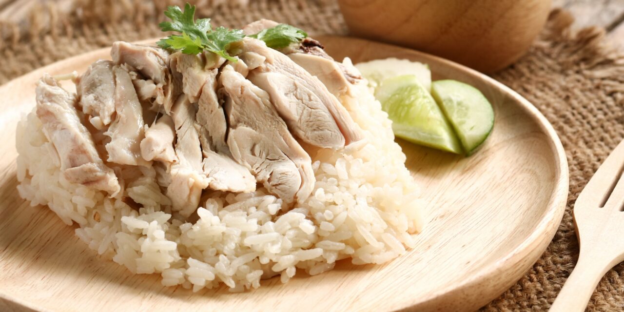 Запеченный сливочный рис с курицей