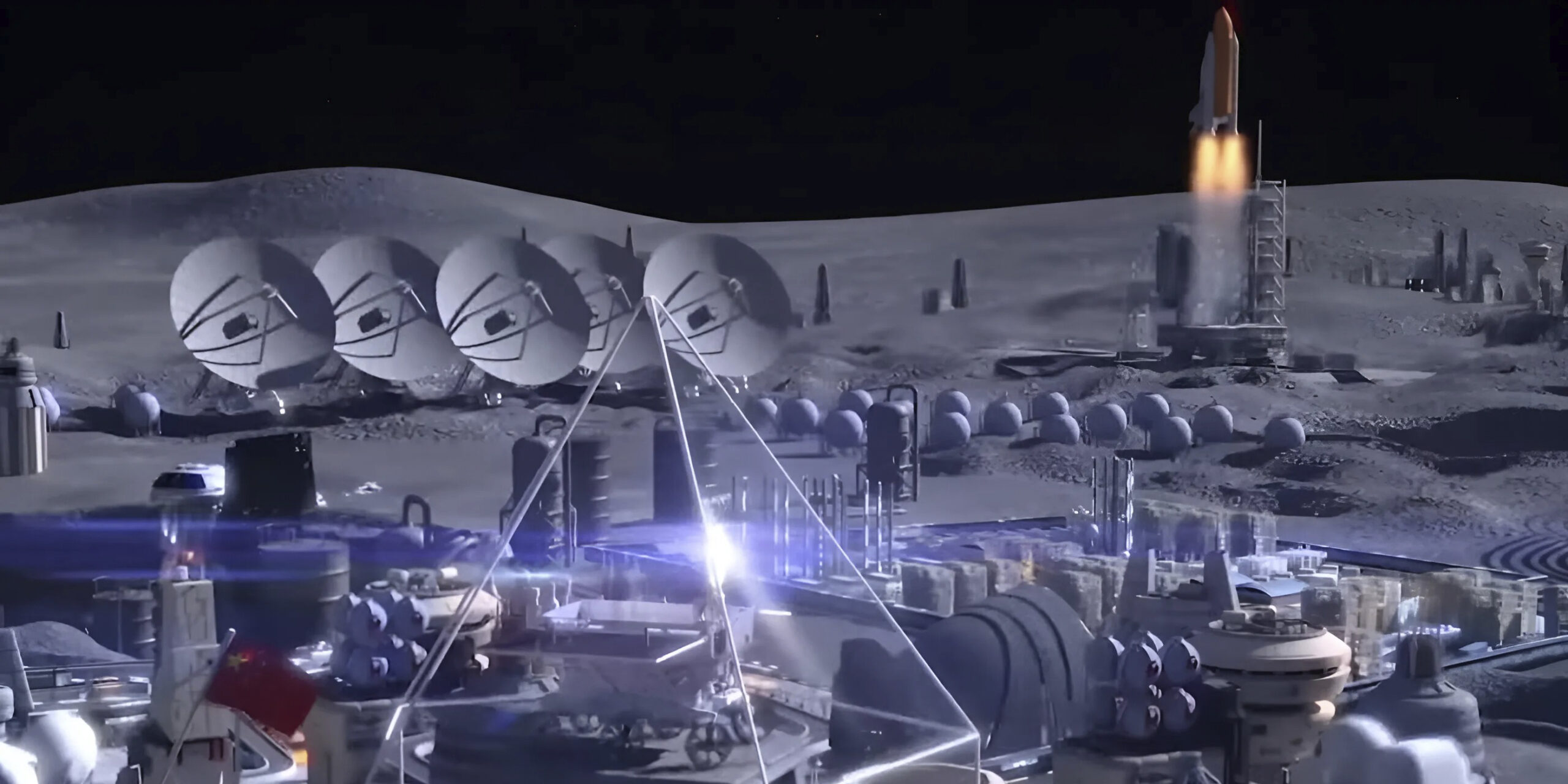 Почти город: Китай на видео показал концепт своей лунной базы