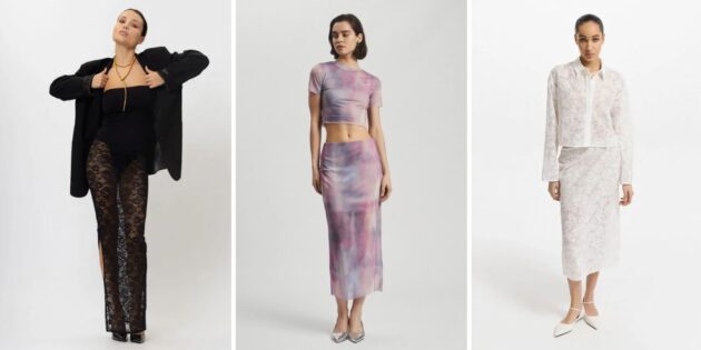 Модные юбки 2024 года: варианты из прозрачной ткани