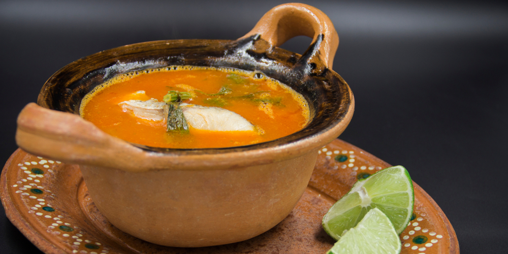 Мексиканский рыбный суп с овощами