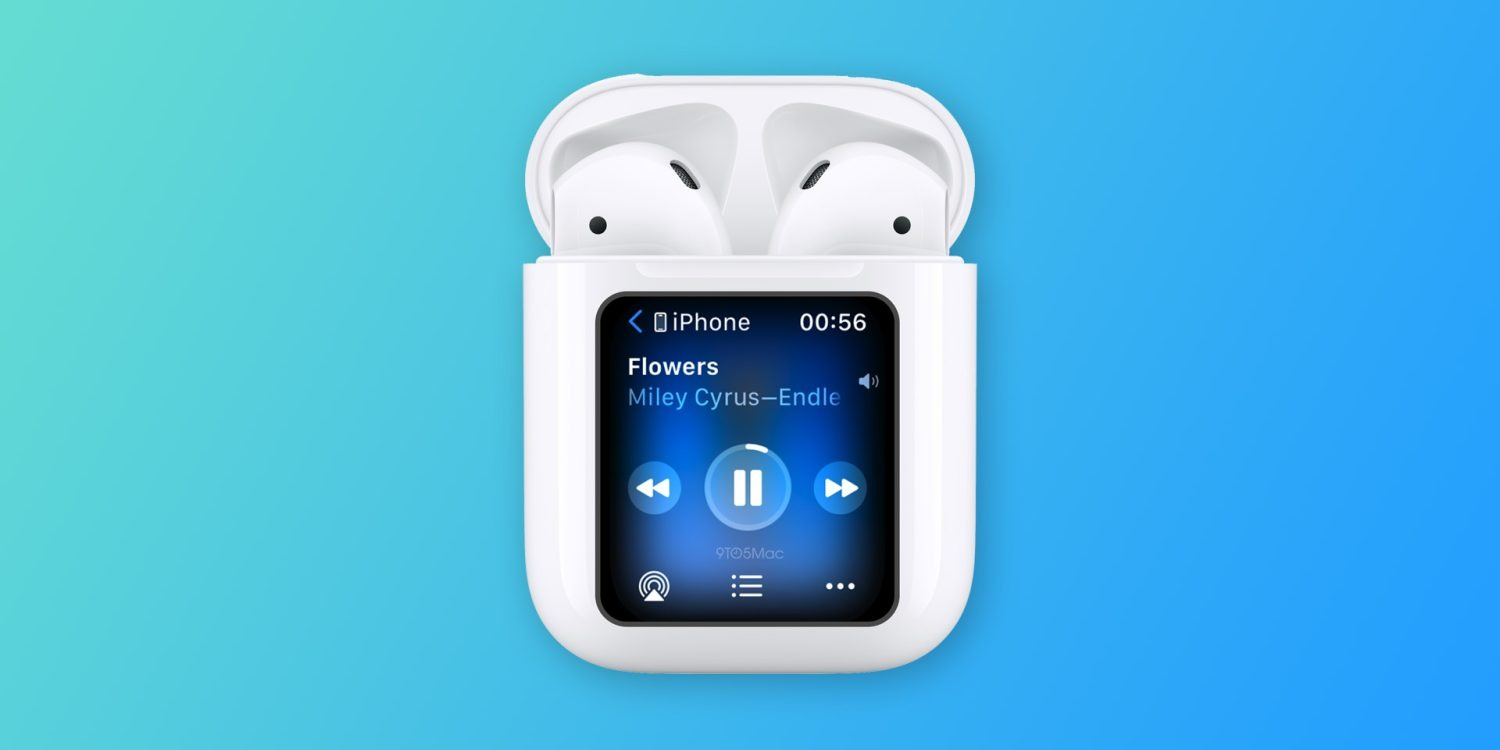 Как у iPod nano: футляр AirPods может получить сенсорный экран