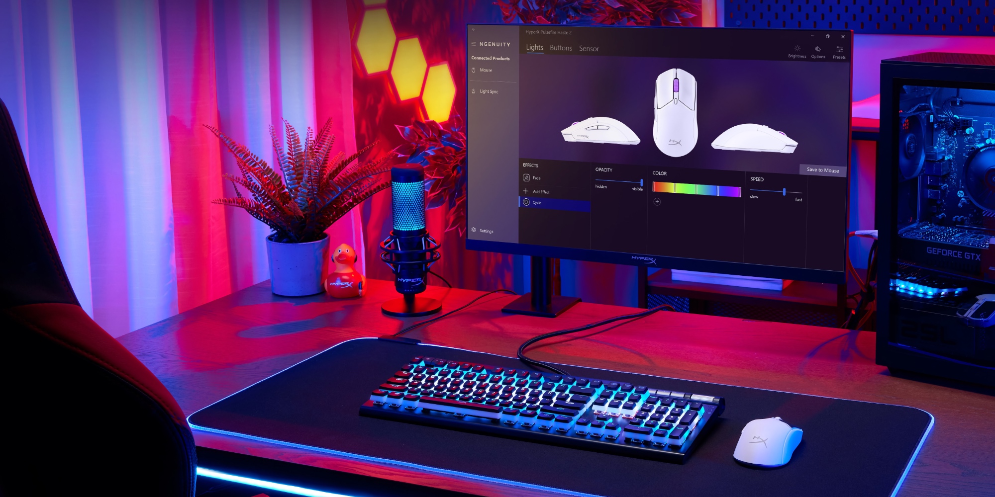 Программа для управление RGB-подсветкой HyperX NGENUITY