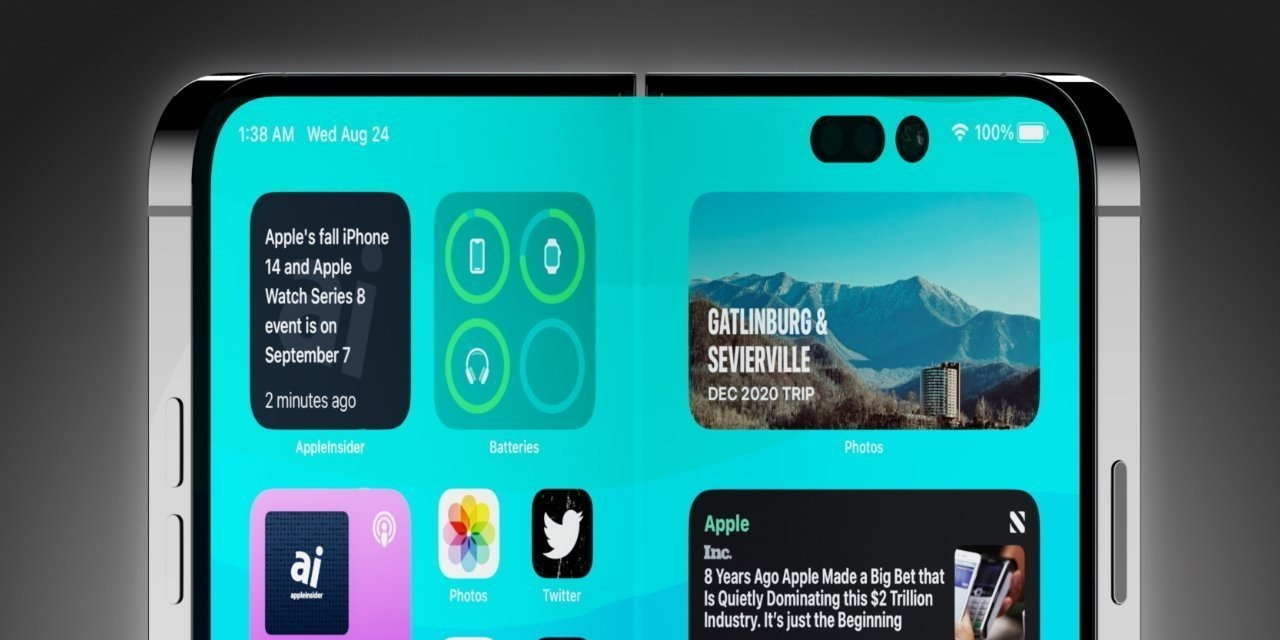 Складной iPhone выйдет в 2026-м и получит 7,9-дюймовый экран в стиле Huawei Mate Xs 2