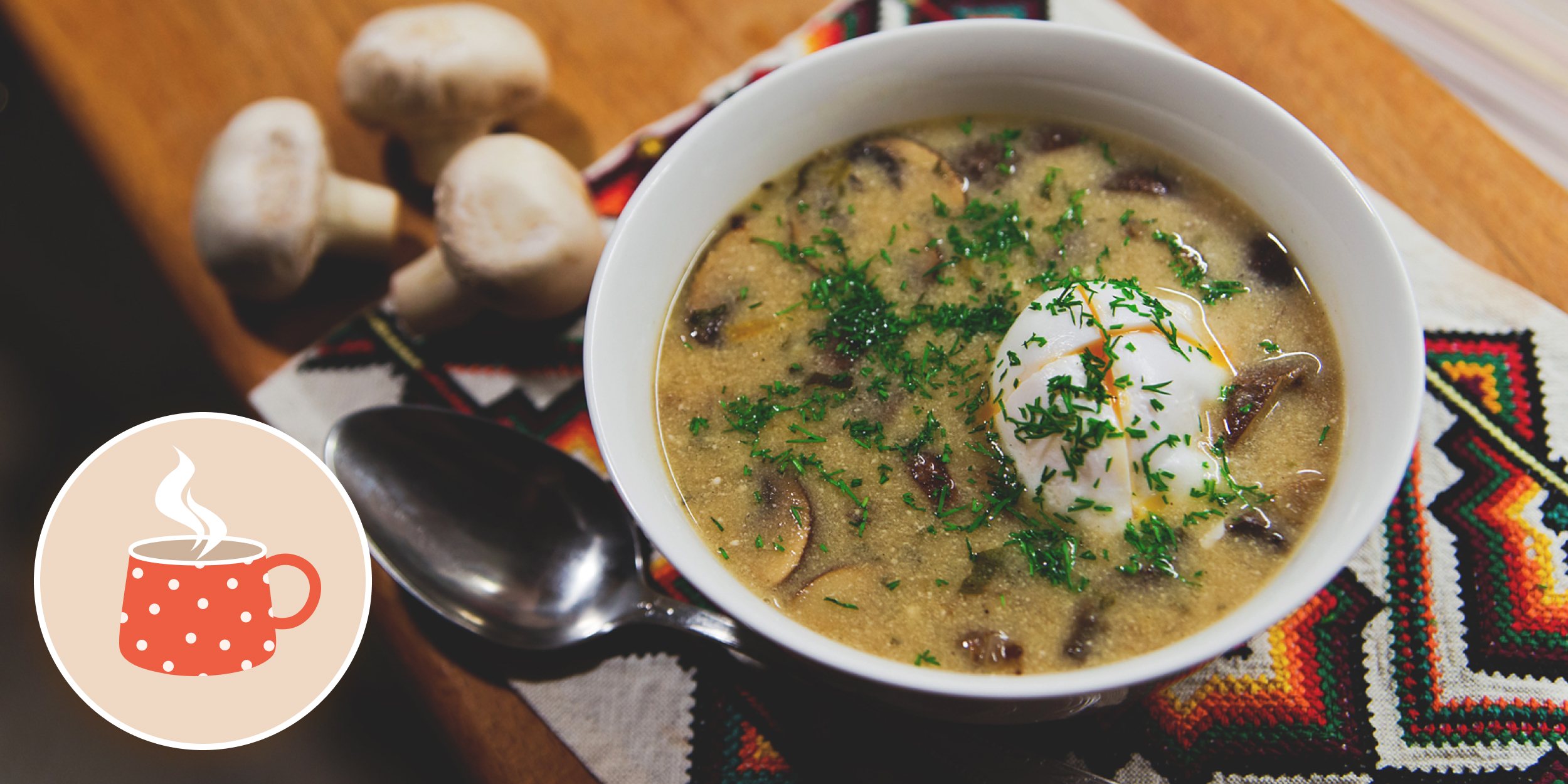 Рецепт с историей: кулайда — чешский грибной суп со сметаной и яйцом