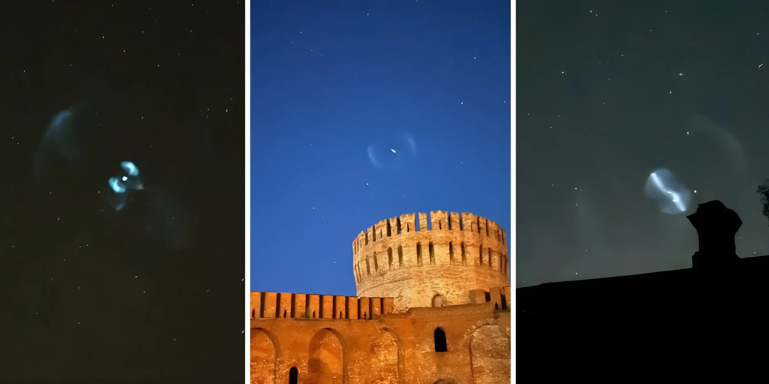 «Вызвали Бэтмена»: жители Европейской части России наблюдали необычный знак в ночном небе