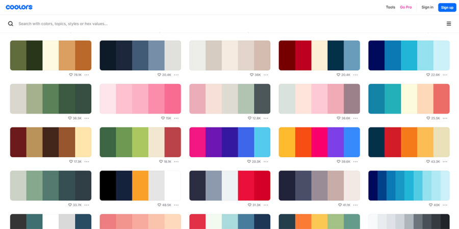 палитра цветов для одежды