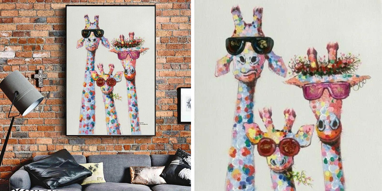 Постер с жирафами