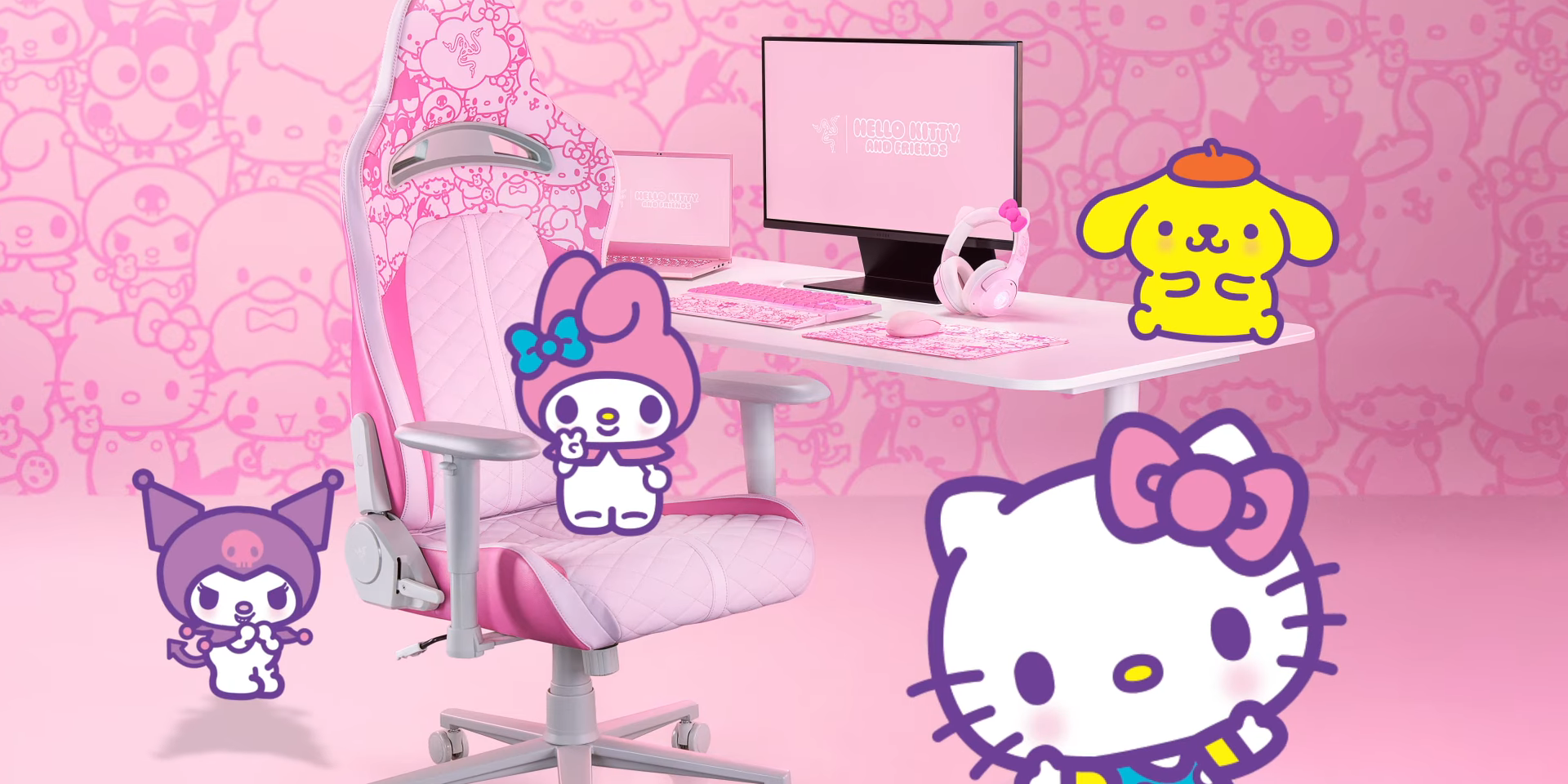 Razer выпустила обновлённую коллекцию аксессуаров с Hello Kitty