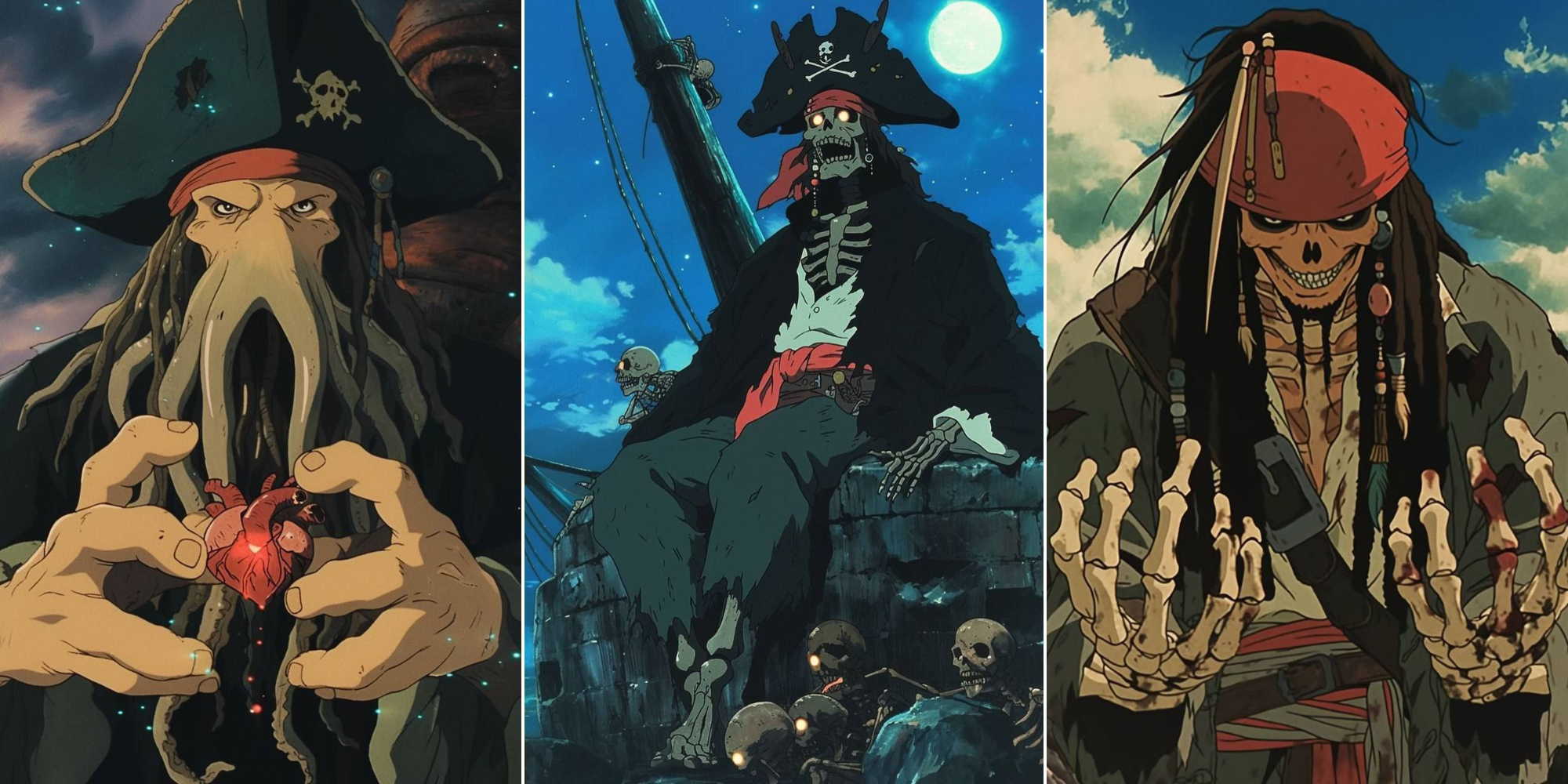 Нейросеть перенесла «Пиратов Карибского моря» в аниме Ghibli: 10 кадров