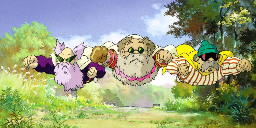 Кадр из аниме «Помпоко: Война тануки в период Хэйсэй»