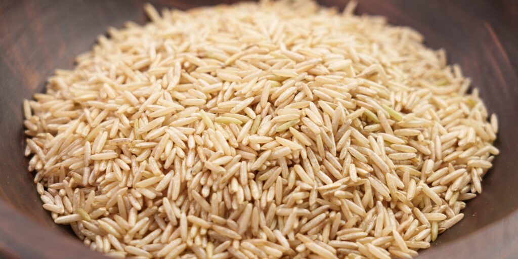 Обработка риса: бурый рис
