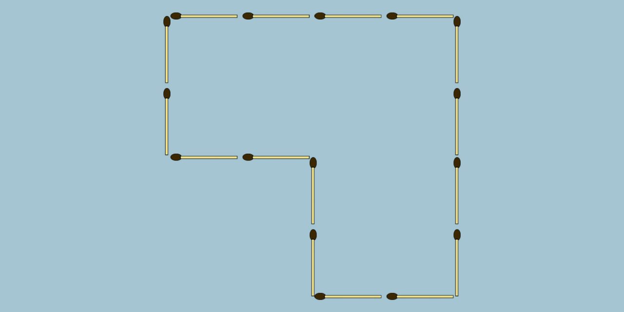 Головоломка: фигуры из спичек