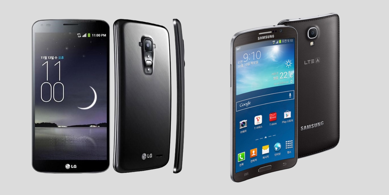 LG G Flex и Samsung Galaxy Round