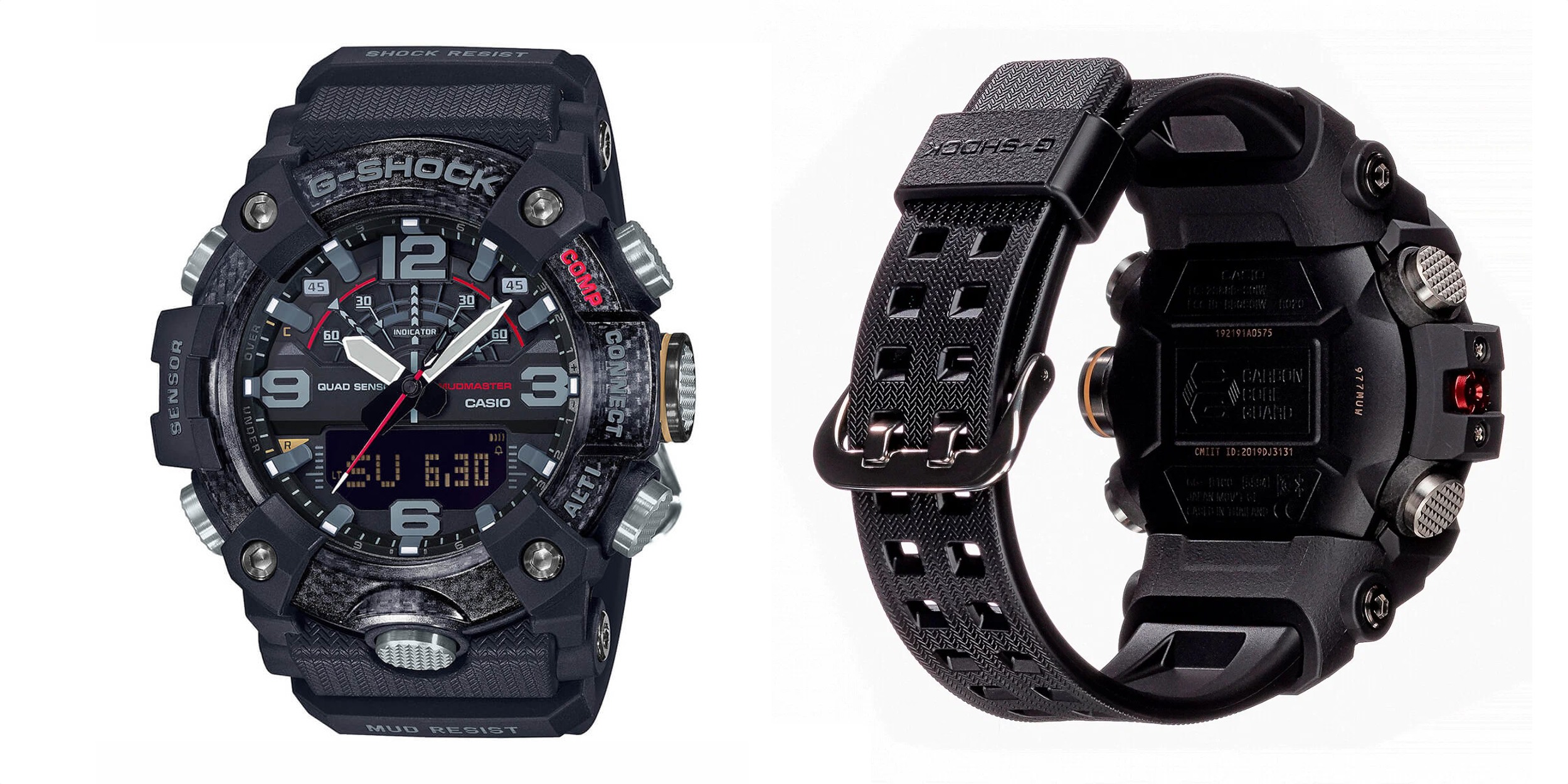 Обычные часы с шагомером: Casio G-Shock Mudmaster GG-B100-1A