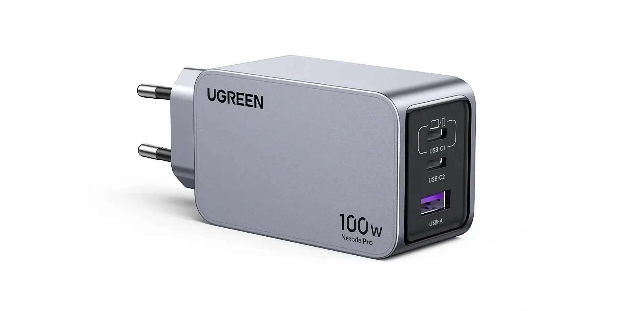 Адаптер питания Ugreen Nexode Pro 100W 3-Port GaN Charger