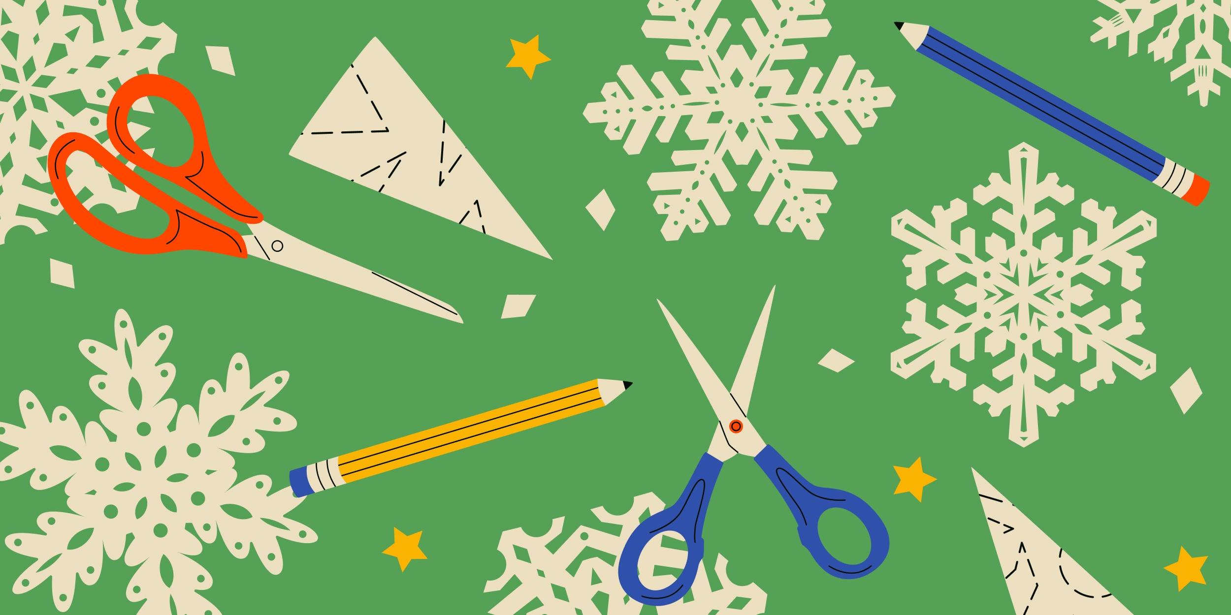 Как сделать снежинки из бумаги