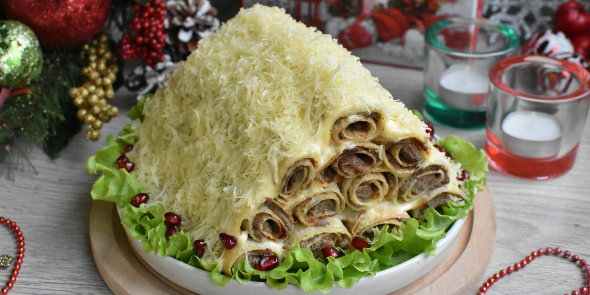 Бутербродный закусочный торт