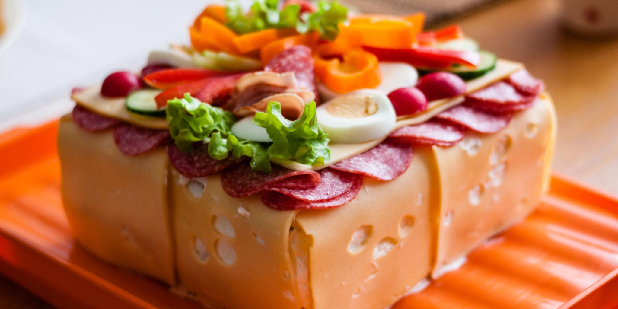 Бутербродный закусочный торт