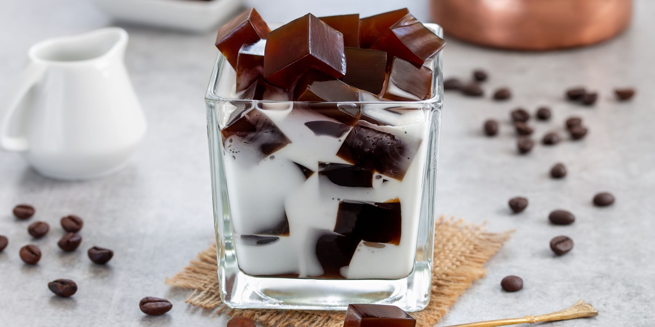 Кофейное желе со сливками