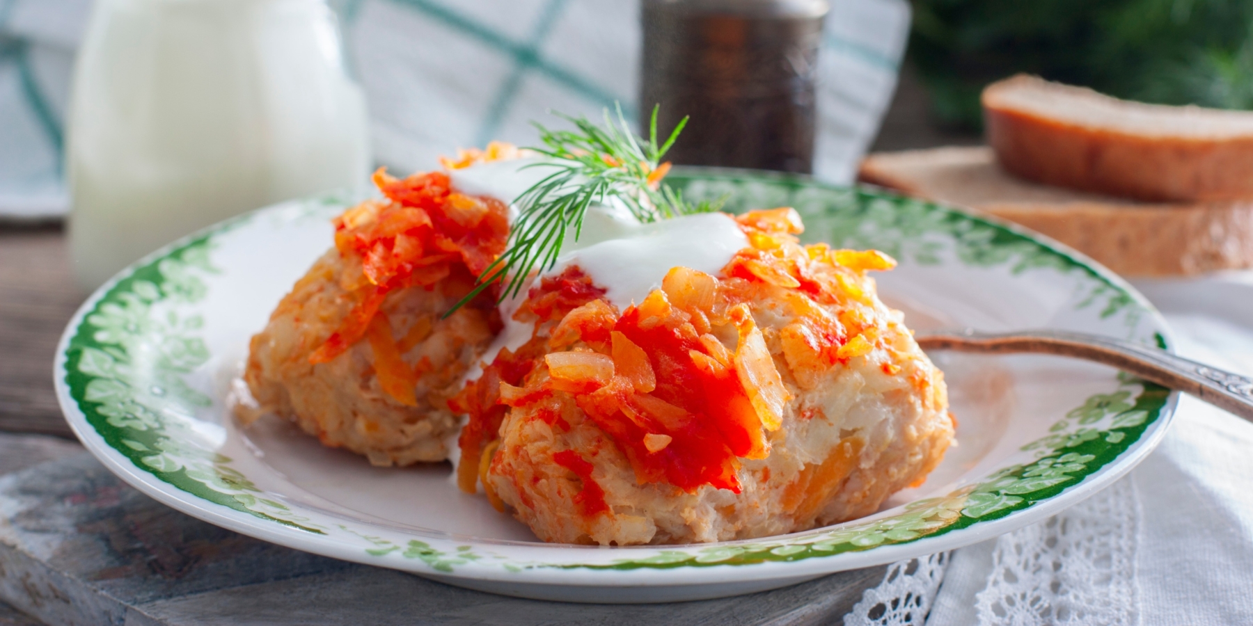 Ленивые голубцы с куриным фаршем (в духовке)