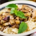 Паста с баклажанами и шампиньонами за полчаса