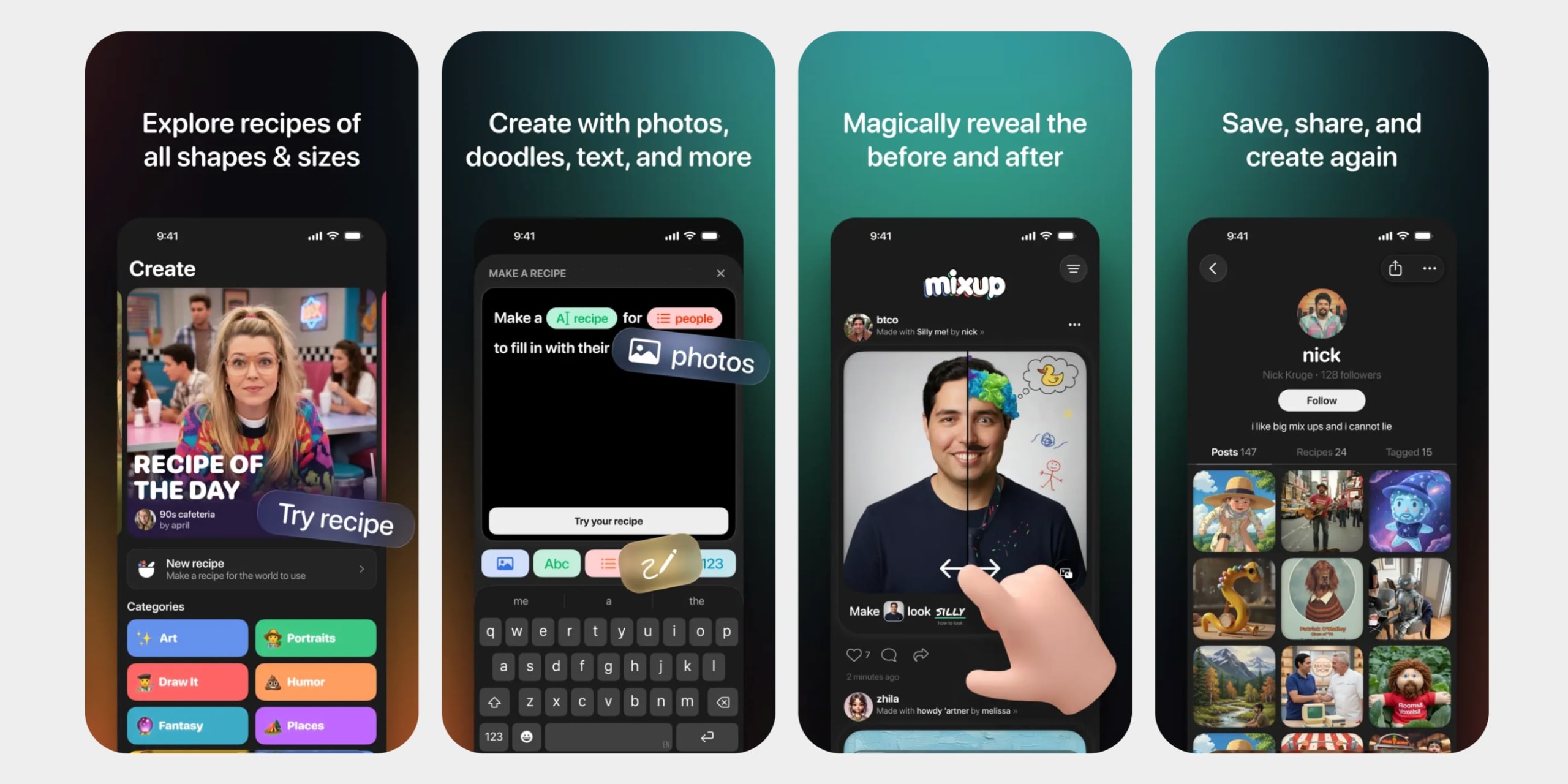 Приложение Mixup для iOS