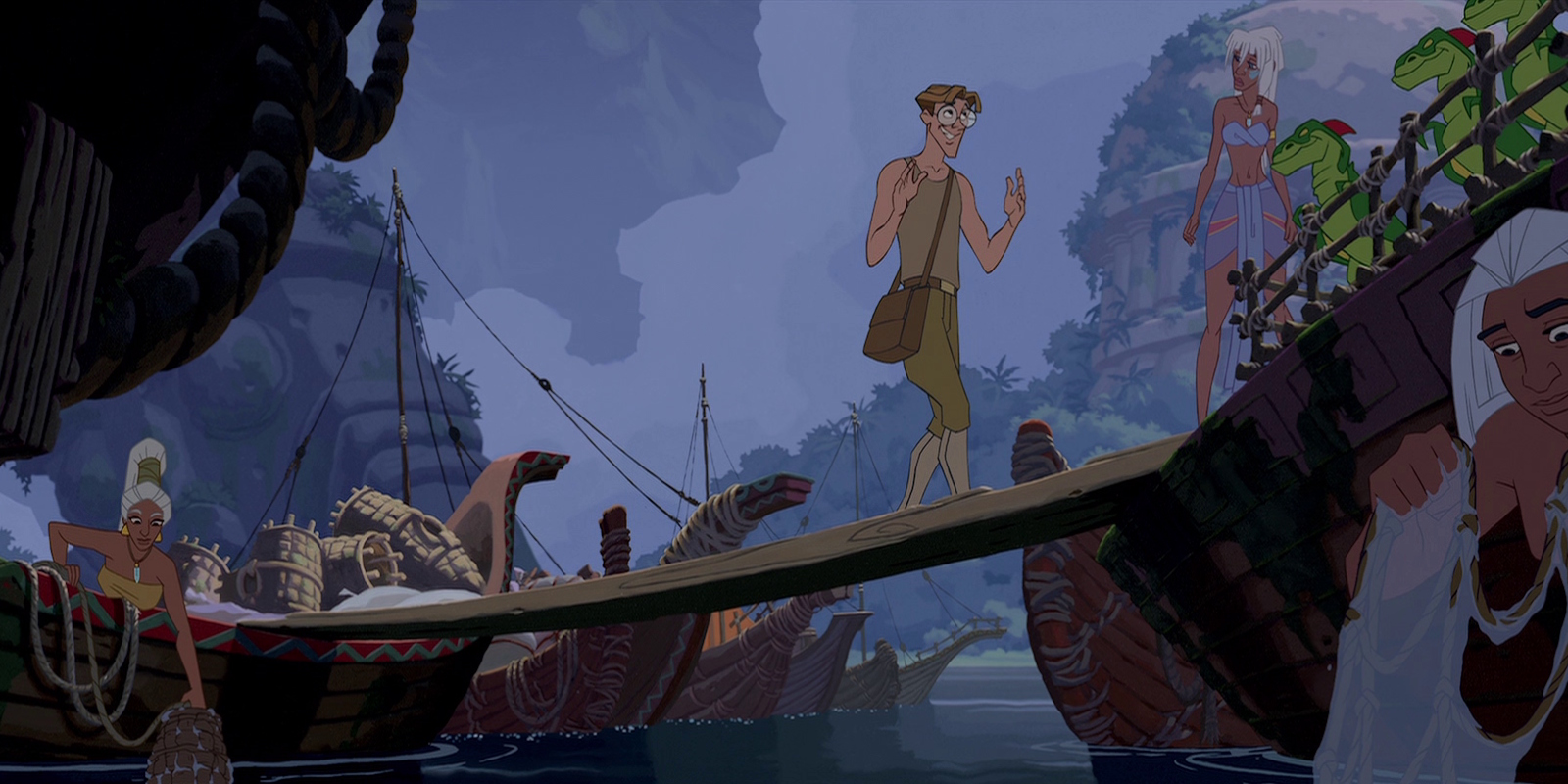 Кадр из мультфильма «Атлантида: Затерянный мир» Кадр из мультфильма «Атлантида: Затерянный мир» 2001 года