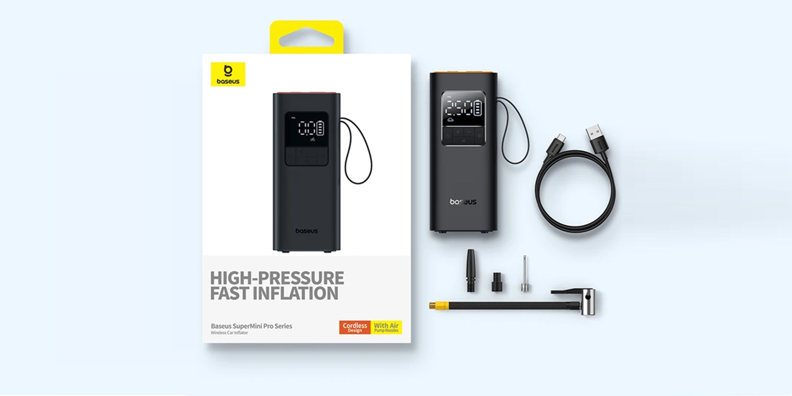 Беспроводной компрессор от Baseus