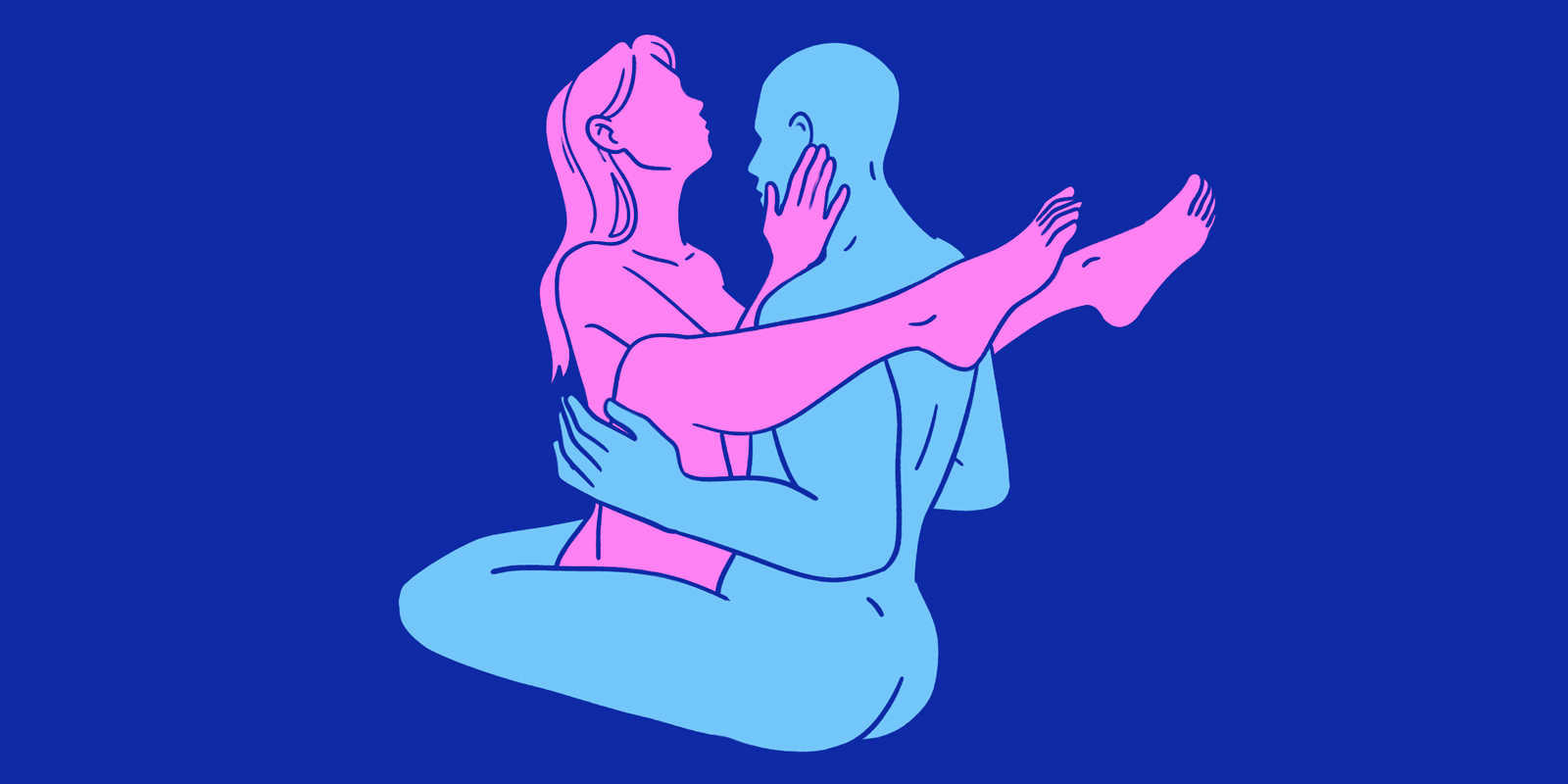 Облегчённая поза лотоса для партнёров с большой разницей в росте