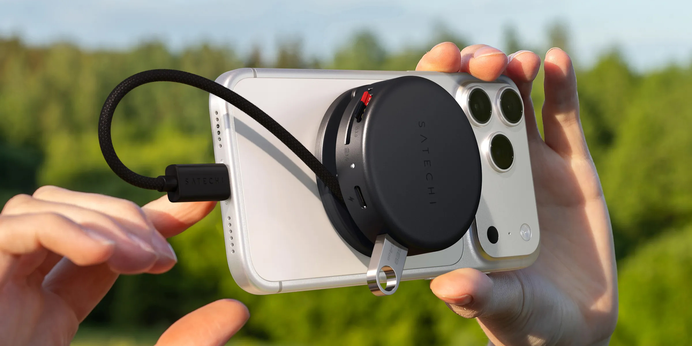 Satechi представила магнитный хаб для смартфонов — шайбу с USB, HDMI и другими портами