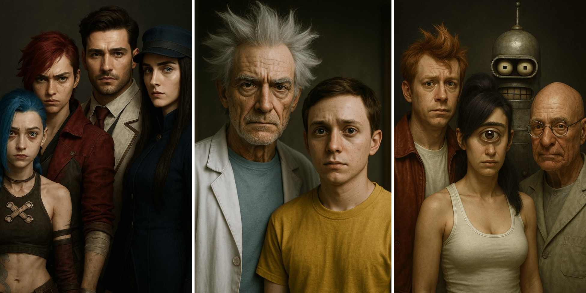 «Гриффины» и «Аркейн»: персонажи 14 популярных мультсериалов в реальной жизни от ChatGPT