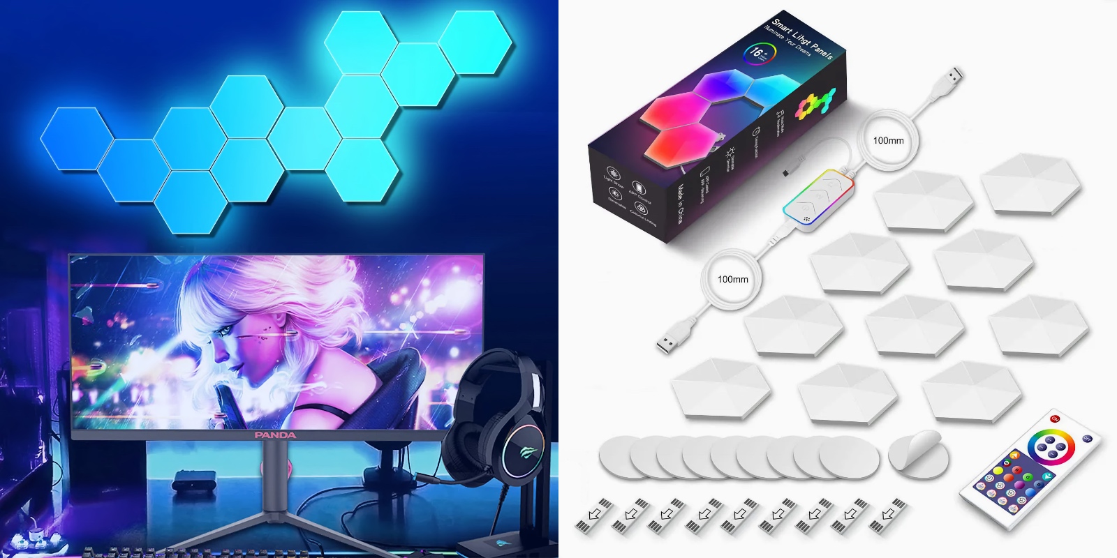 Шестиугольные RGB-панели Шестиугольные RGB-панели