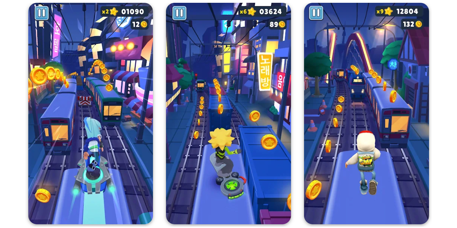 Старые мобильные игры: Subway Surfers