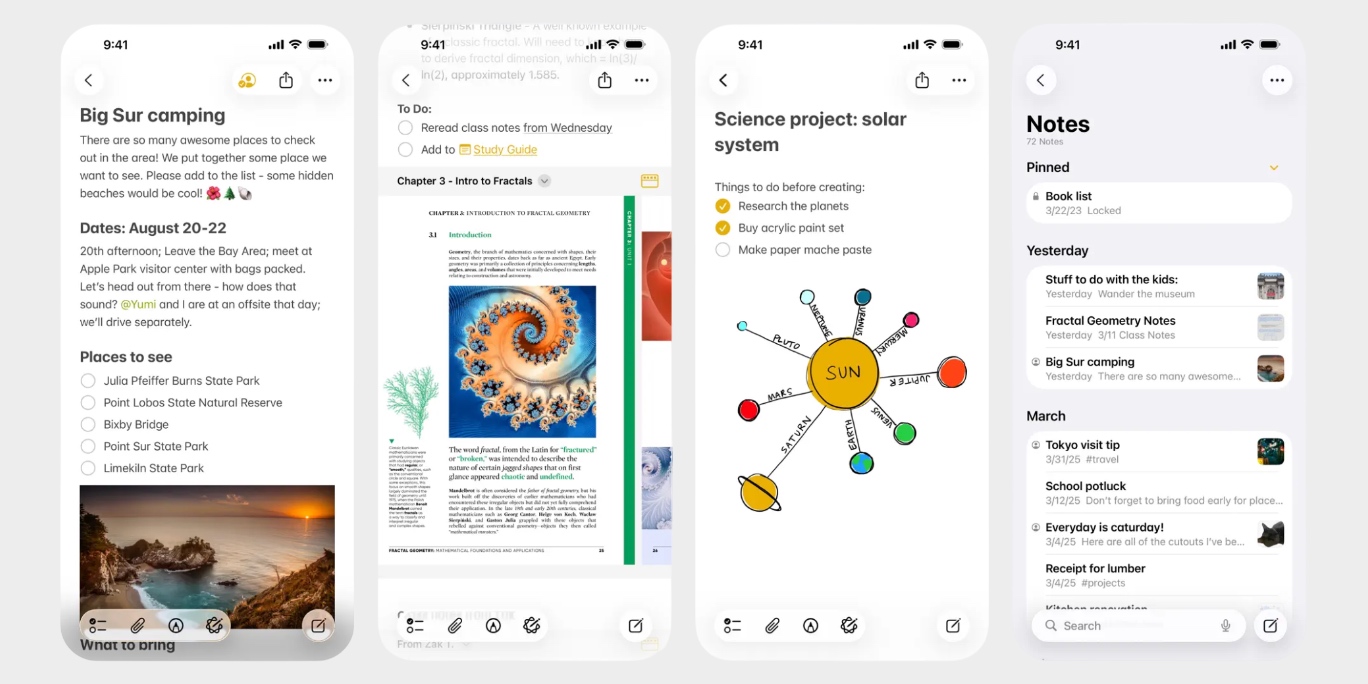 Приложения для заметок: «Заметки» Apple